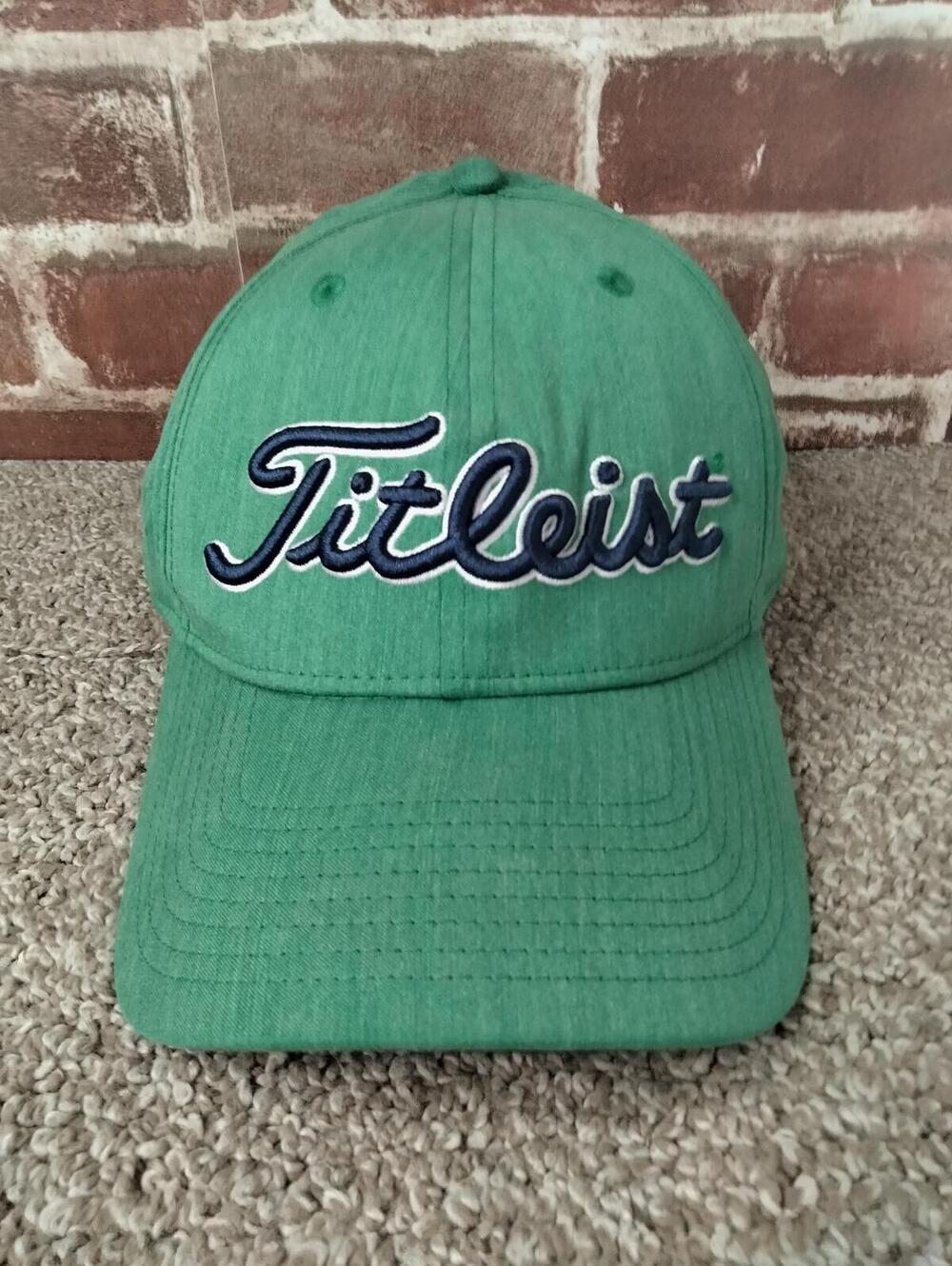 Titleist Golf Symbol of Excellence Hat A Flex Stretch Fit Logo - M/L Green Blue